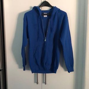 Blue Ninja Zip Hoodie Size Small